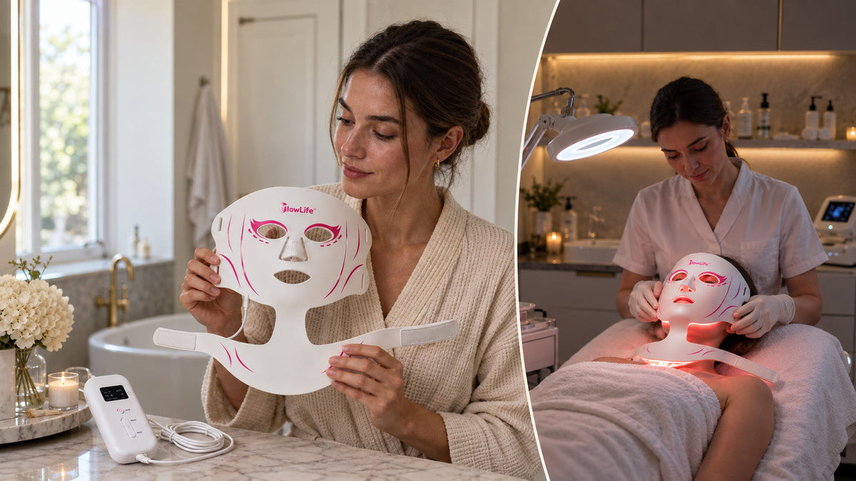 What Is an LED Facial? Home Devices and Salon Visits Compared