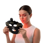 Soft silicone LED mask designed for comfortable red light therapy at home