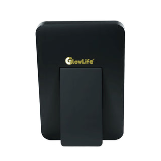 Compact red light therapy panel with 64 high-intensity LEDs for face and neck care