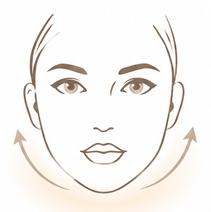 Face and neck LED mask supports firmer smoother-looking skin and jawline care