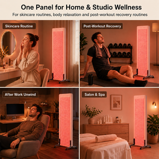 One red light therapy panel for skincare post-workout recovery home and spa use