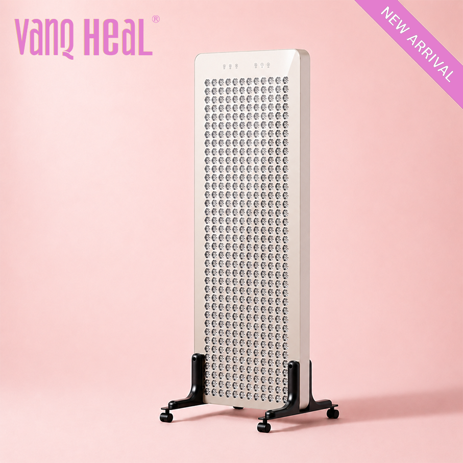 VanqHeal E96A 5-wavelength LED light therapy panel for face and body wellness