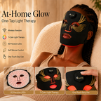 Infrared face mask with red light therapy for deeper skin vitality and repair support