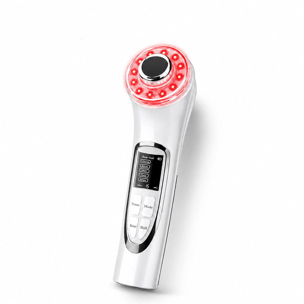 VanqHeal E35 3-color LED facial massager with red light therapy and sonic vibration