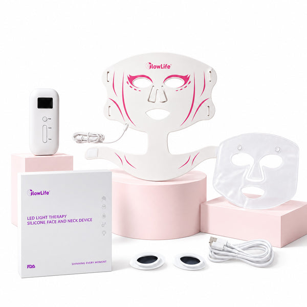 LED Light Therapy Mask for Face & Neck – 5 Wavelengths