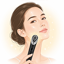LED facial massager helps promote a clear radiant and healthy-looking complexion