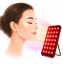 Photobiomodulation LED light therapy panel for a healthy radiant glow at home