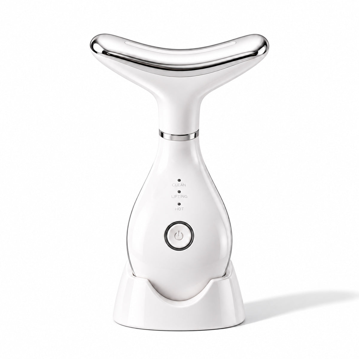 VanqHeal Micro Glow Facial Toning Device with 3-color LED mode, compact facial sculpting tool with a stent