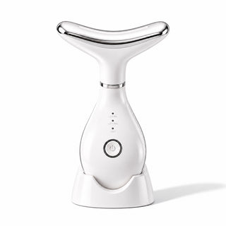 VanqHeal Micro Glow Facial Toning Device with 3-color LED mode, compact facial sculpting tool with a stent