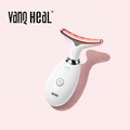 VanqHeal Mini Facial Sculpting Wand with red LED light, stainless massage head and power button