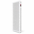 VanqHeal XPro seven-wavelength red light therapy panel with a white housing, front LED array and side touchscreen.