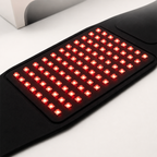 Red light therapy vibration belt with heat therapy massage and photobiomodulation