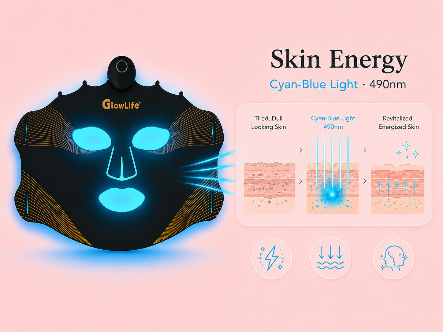 Cyan-Blue Light