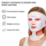 VanqHeal face and neck LED mask for brighter skin tone fine lines and circulation support