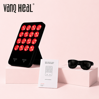 VanqHeal 3-color red light therapy panel for anti-aging skin care and facial glow