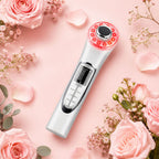 VanqHeal E35 LED facial massager with 12 LED beads ABS stainless steel and USB power