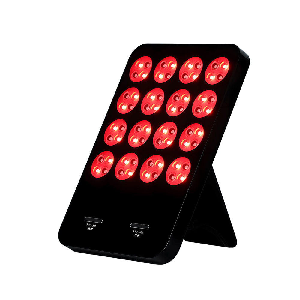 Portable LED light therapy panel with stand goggles Type-C cable and cooling pack
