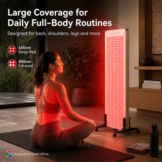 Near-infrared LED light therapy panel for post-workout body recovery and relaxation