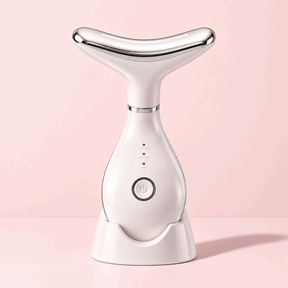 VanqHeal Micro Glow Facial Toning Device with 3-color LED mode, compact facial sculpting tool for at-home skincare