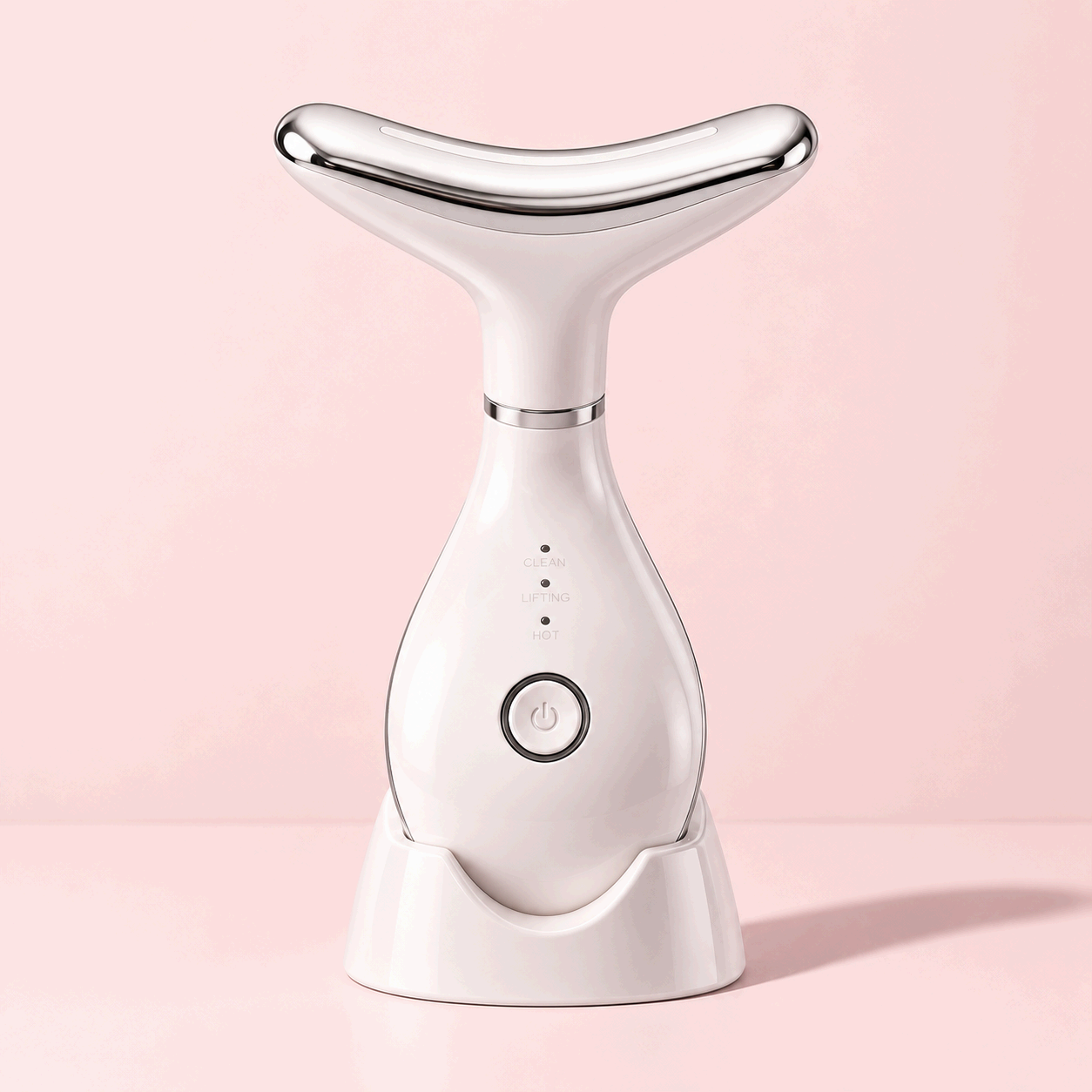 VanqHeal Micro Glow Facial Toning Device with 3-color LED mode, compact facial sculpting tool for at-home skincare